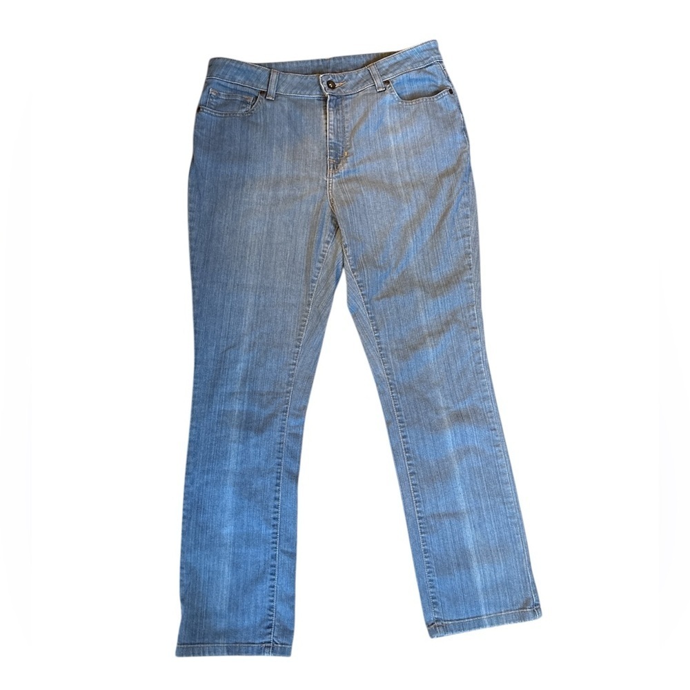 L.L.Bean Jeans-straight leg high rise -Size 12 - Picture 2 of 7